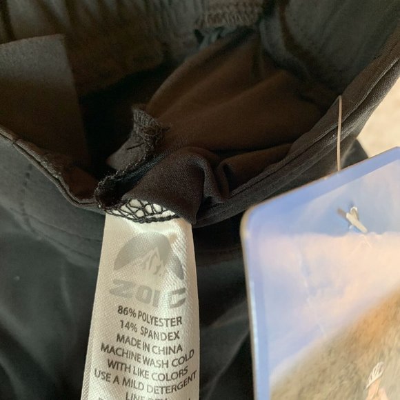 ZOIC Rippette Cycling Shorts Girls Large Black‎ Polyester Elastic Waistband 7089 - Picture 7 of 10